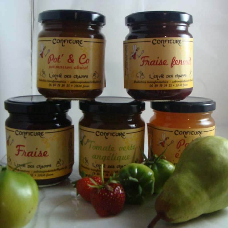 Confiture de Fraise Bio - Du Panier à l'Assiette Confiture de Fraise Bio - Du Panier à l'Assiette