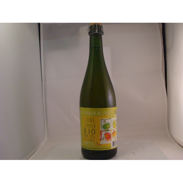 Cidre Demi Sec Bio des Vergers - Du Panier à l'Assiette