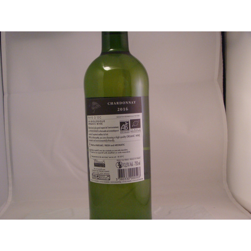 Vin Blanc Chardonnay Bio - Du Panier à l'Assiette Vin Blanc Chardonnay Bio - Du Panier à l'Assiette
