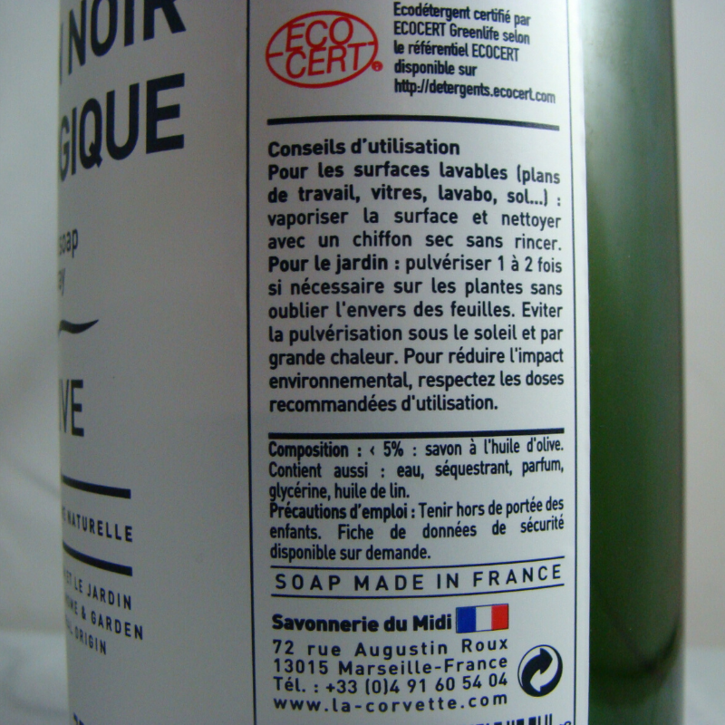 Savon noir écologique - Du Panier à l'Assiette