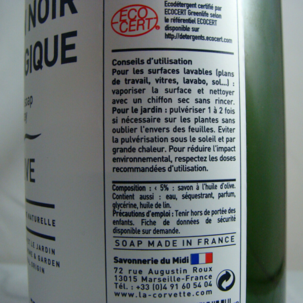 Savon noir écologique - Du Panier à l'Assiette