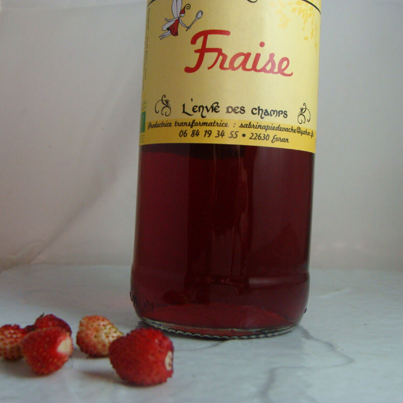 Sirop de Fraise Bio - Du Panier à l'Assiette
