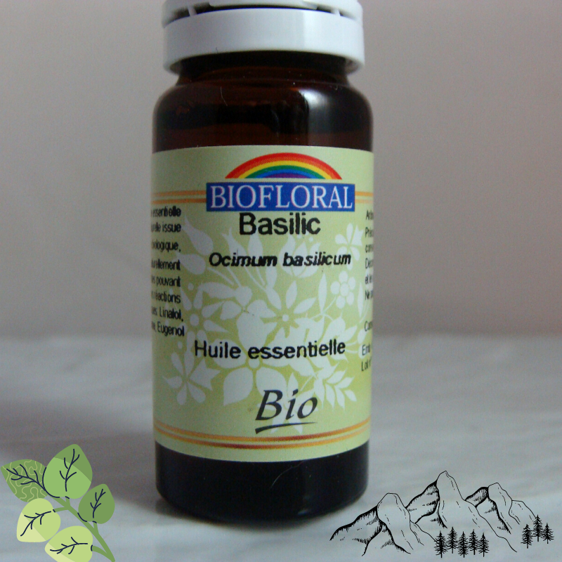 Huile Essentielle Basilic Bio - Du Panier à l'Assiette Huile Essentielle Basilic Bio - Du Panier à l'Assiette