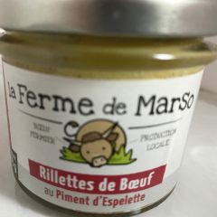 Rillettes de Boeuf au Piment d\'Espelette