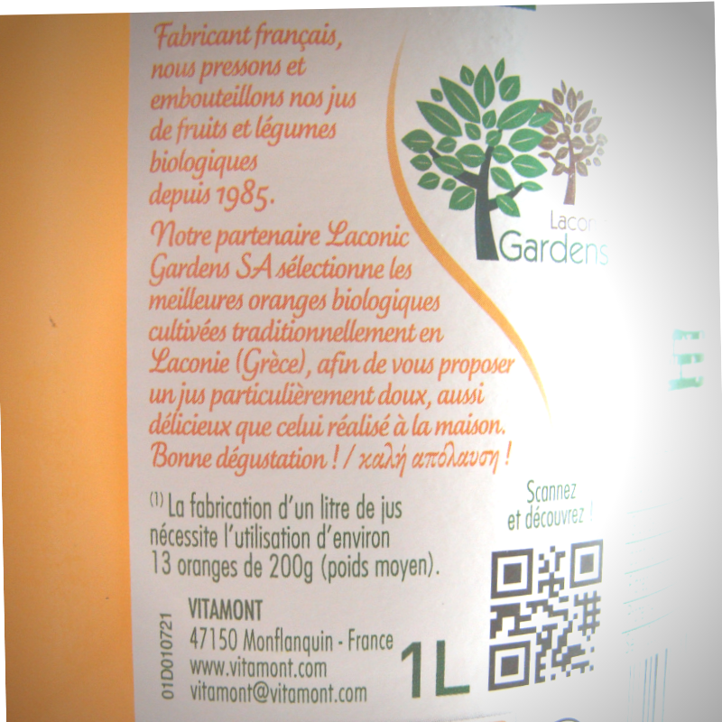 Jus d'Orange Bio - Du Panier à l'Assiette Jus d'Orange Bio - Du Panier à l'Assiette