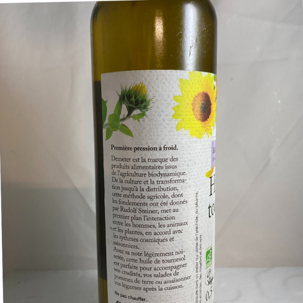 Huile de Tournesol Bio - Du Panier à l'Assiette