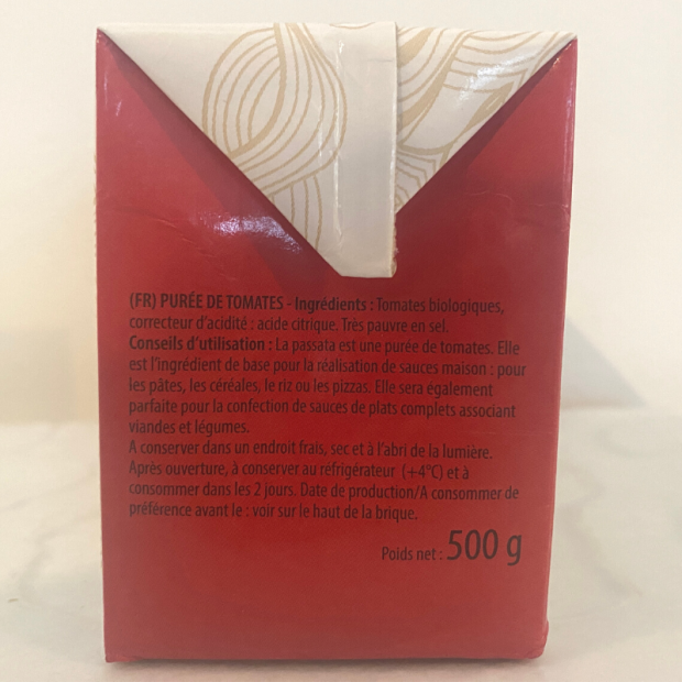 Passata Nature Bio - Du Panier à l'Assiette