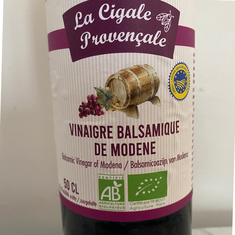 Vinaigre Balsamique de Modene Bio - Du Panier à l'Assiette Vinaigre Balsamique de Modene Bio - Du Panier à l'Assiette