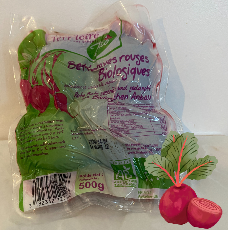 Betterave cuite bio- Du Panier à l'Assiette