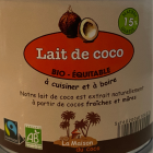Lait de Coco Bio - Du Panier à l'Assiette Lait de Coco Bio - Du Panier à l'Assiette