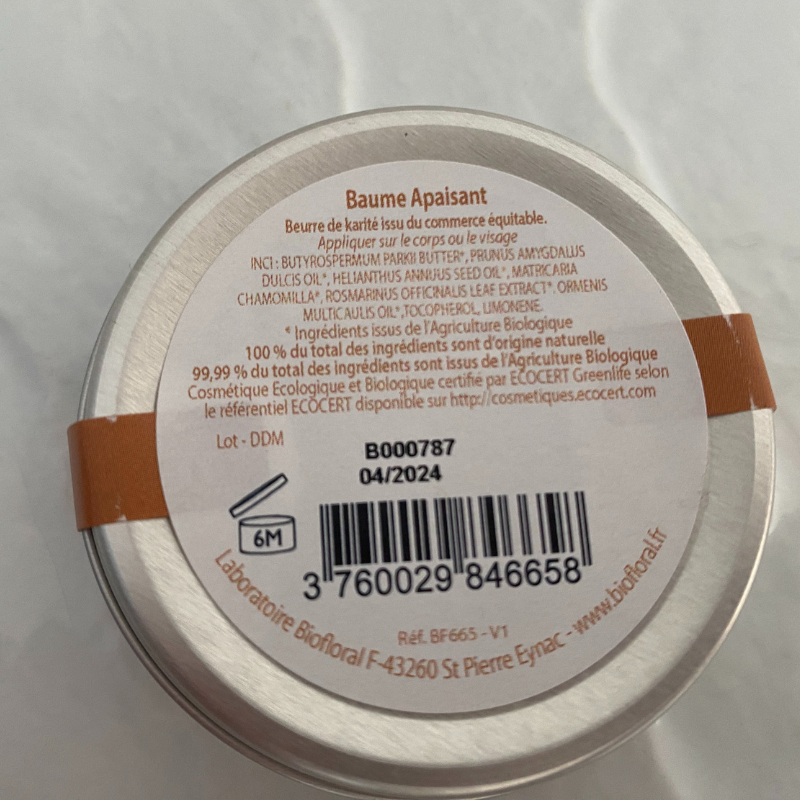 Baume à l'Arnica - Du Panier à l'Assiette