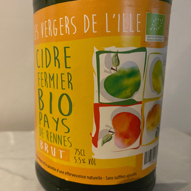Cidre Brut Bio des Vergers - Du Panier à l'Assiette