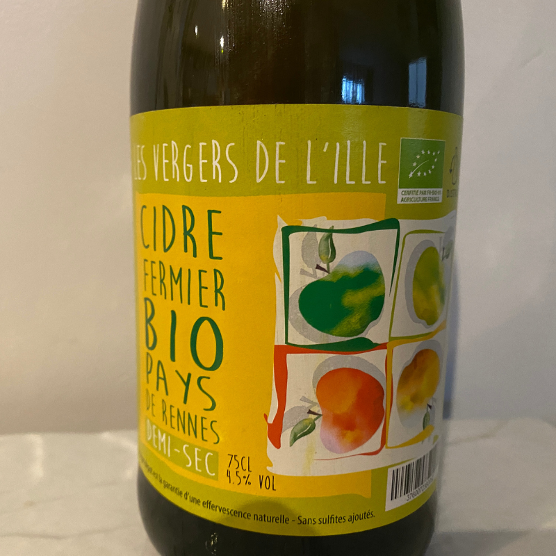 Cidre Demi Sec Bio des Vergers - Du Panier à l'Assiette Cidre Demi Sec Bio des Vergers - Du Panier à l'Assiette
