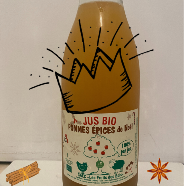 Jus de Pomme de Noël Bio - Du Panier à l'Assiette