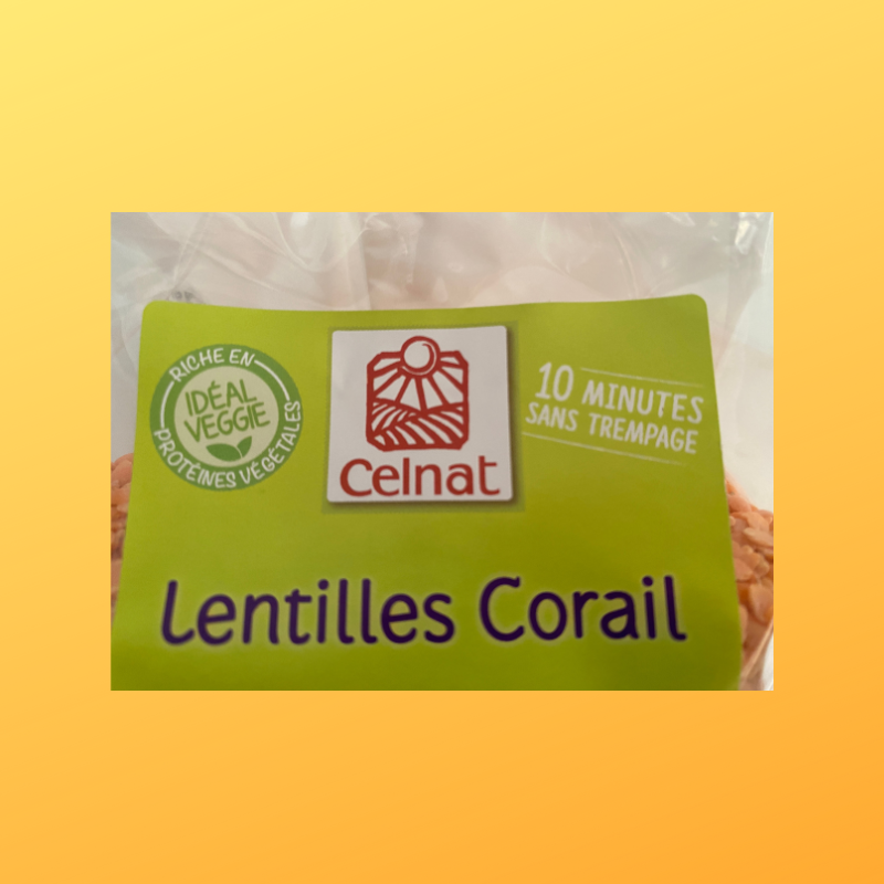 Lentille rouge Corail Bio - Du Panier à l'Assiette
