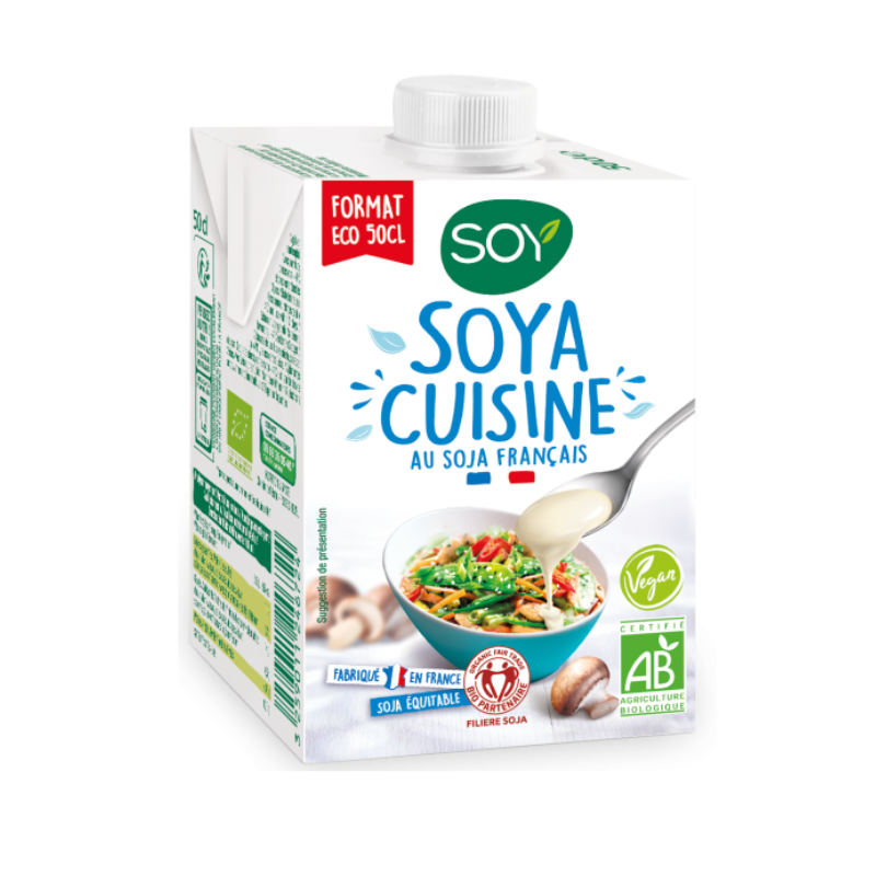 Soya cuisine Soy Bio - Du Panier à l'Assiette Soya cuisine Soy Bio - Du Panier à l'Assiette