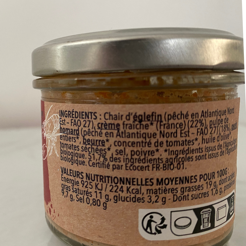 Mousse de Homard à la Crème Bio - Du Panier à l'Assiette