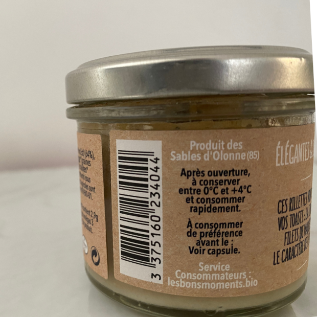 Rillettes de Maqueraux aux Echalotes Bio - Du Panier à l'Assiette