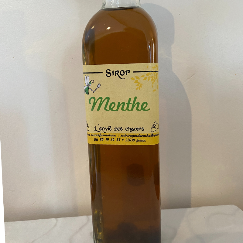 Sirop de menthe Bio - Du Panier à l'Assiette Sirop de menthe Bio - Du Panier à l'Assiette