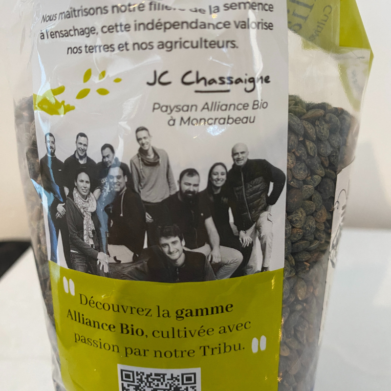 Lentille verte Bio - Du Panier à l'Assiette Lentille verte Bio - Du Panier à l'Assiette