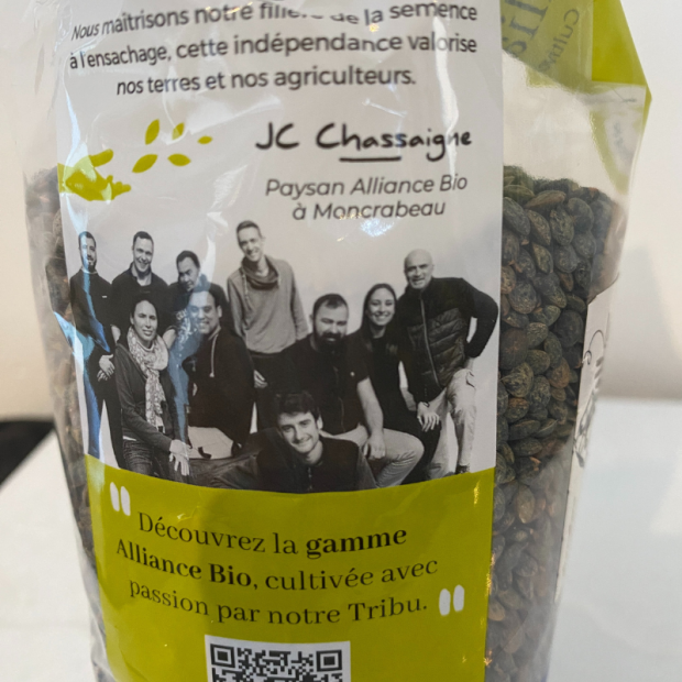 Lentille verte Bio - Du Panier à l'Assiette