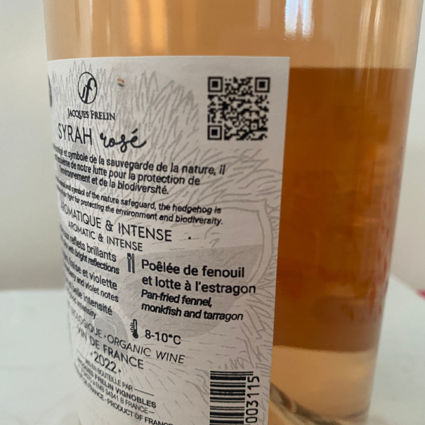 Vin Rosé Syrah Bio - Du Panier à l'Assiette