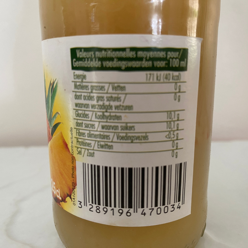 Jus d'ananas Bio - Du Panier à l'Assiette Jus d'ananas Bio - Du Panier à l'Assiette