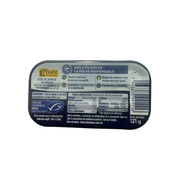 Foie de Morue au Naturel - Du Panier à l'Assiette