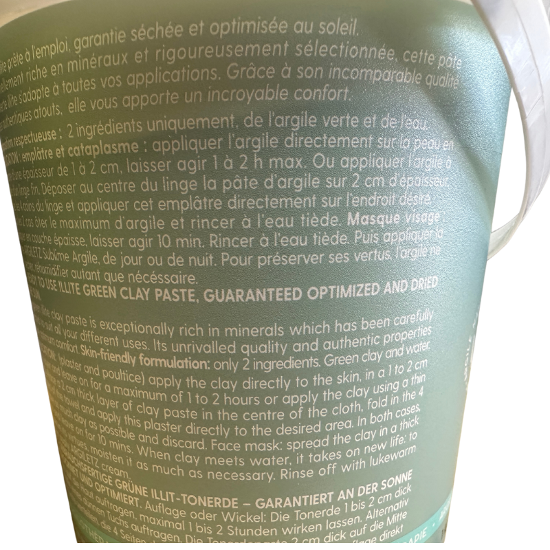 Argile verte - Du Panier à l'Assiette