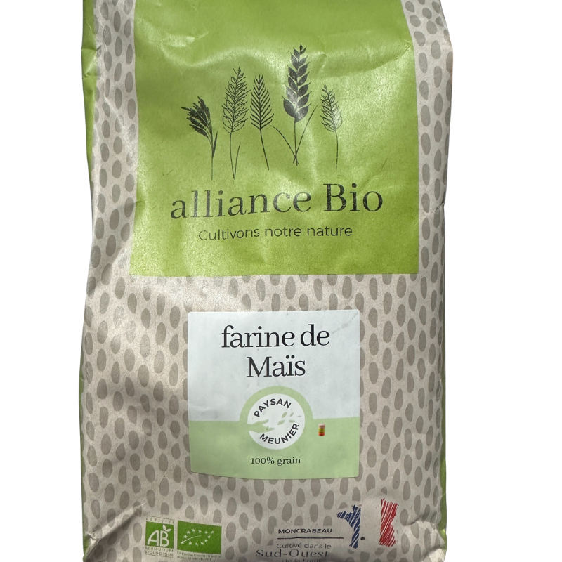 Farine de Maïs Bio - Du Panier à l'Assiette Farine de Maïs Bio - Du Panier à l'Assiette