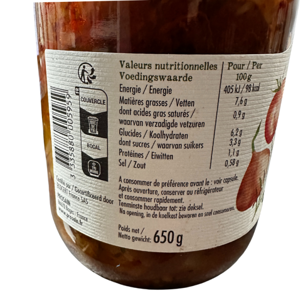 Ratatouille aux Légumes bio Du Panier à l'Assiette