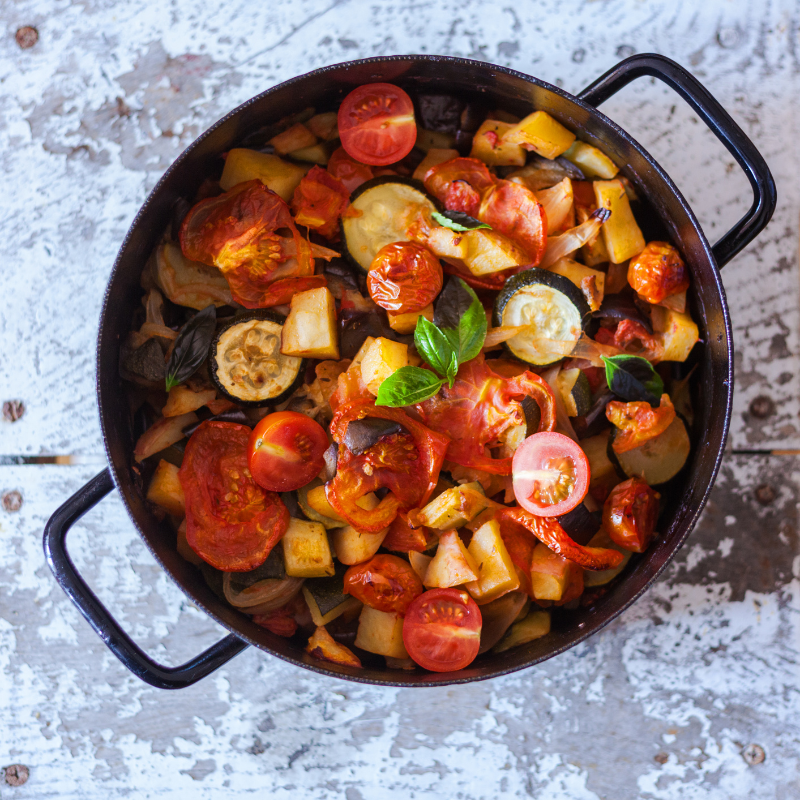 Ratatouille aux Légumes bio Du Panier à l'Assiette Ratatouille aux Légumes bio Du Panier à l'Assiette