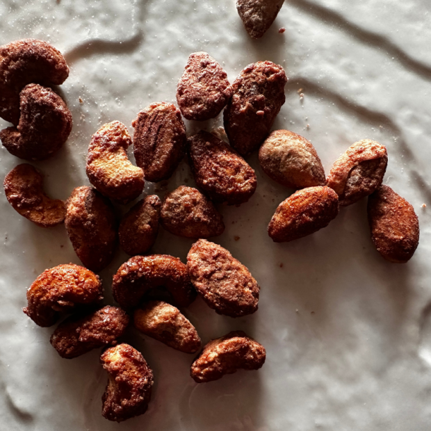 Duo amandes et cajou caramélisées et fleur de sel Bio - Du Panier à l'Assiette