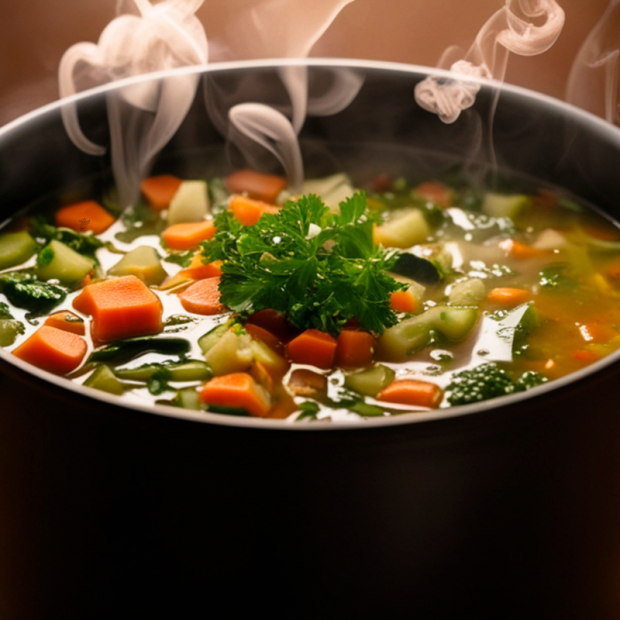 Soupe de l&eacute;gumes Bio- Du Panier &agrave; l'Assiette