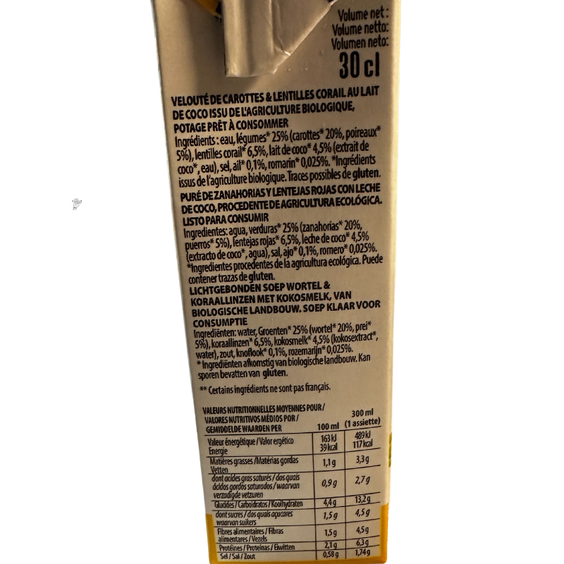 Moulin&eacute; de Potiron et Butternut Bio- Du Panier &agrave; l'Assiette