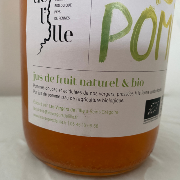 Jus de Pomme Bio - Du Panier &agrave; l'Assiette