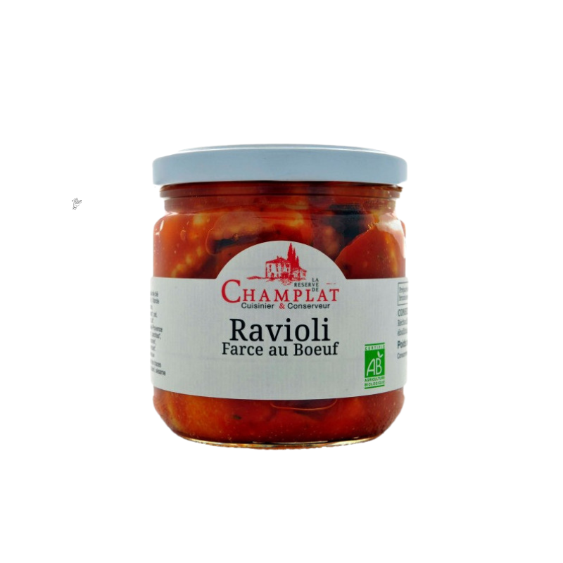 Ravioli farce au boeuf Bio- Du Panier &agrave; l'Assiette