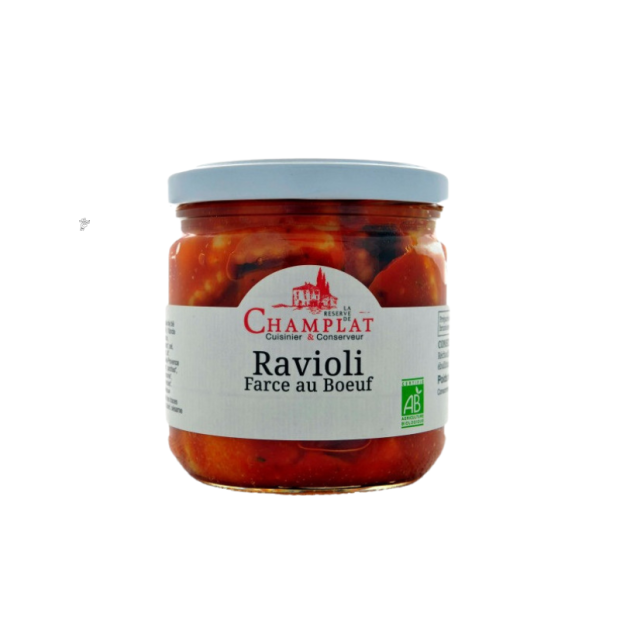 Ravioli farce au boeuf Bio- Du Panier &agrave; l'Assiette
