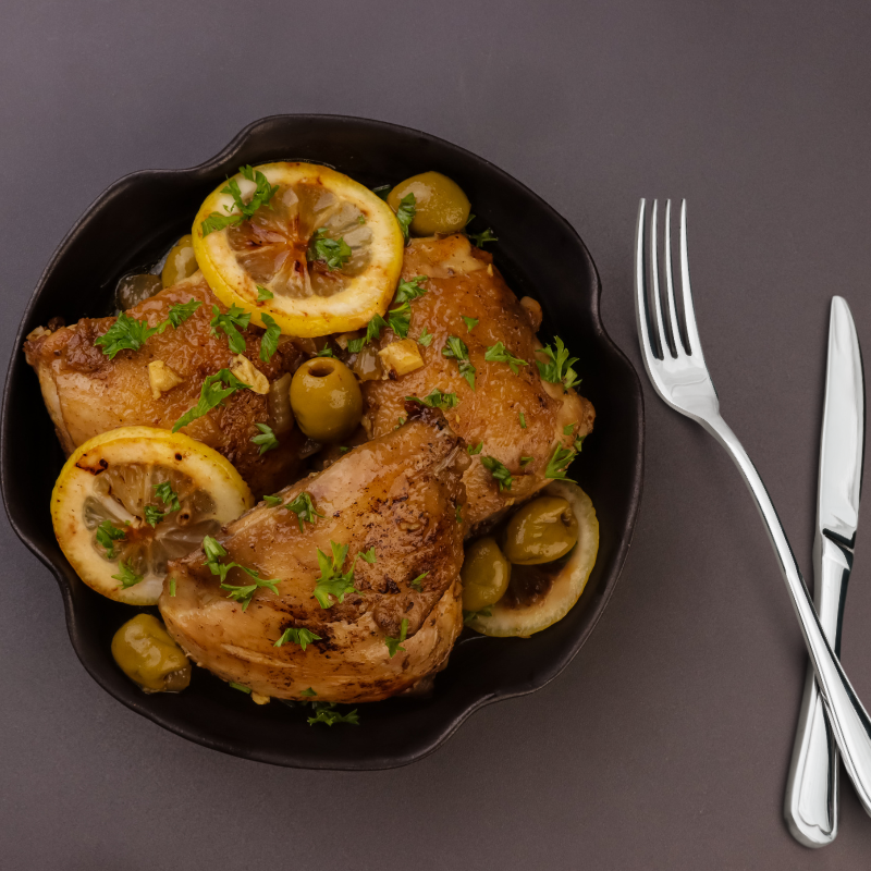 Tajine de poulet au citron- Du Panier &agrave; l'Assiette