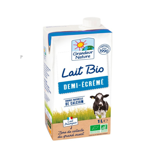 Lait Demi-&eacute;cr&eacute;m&eacute; 1L