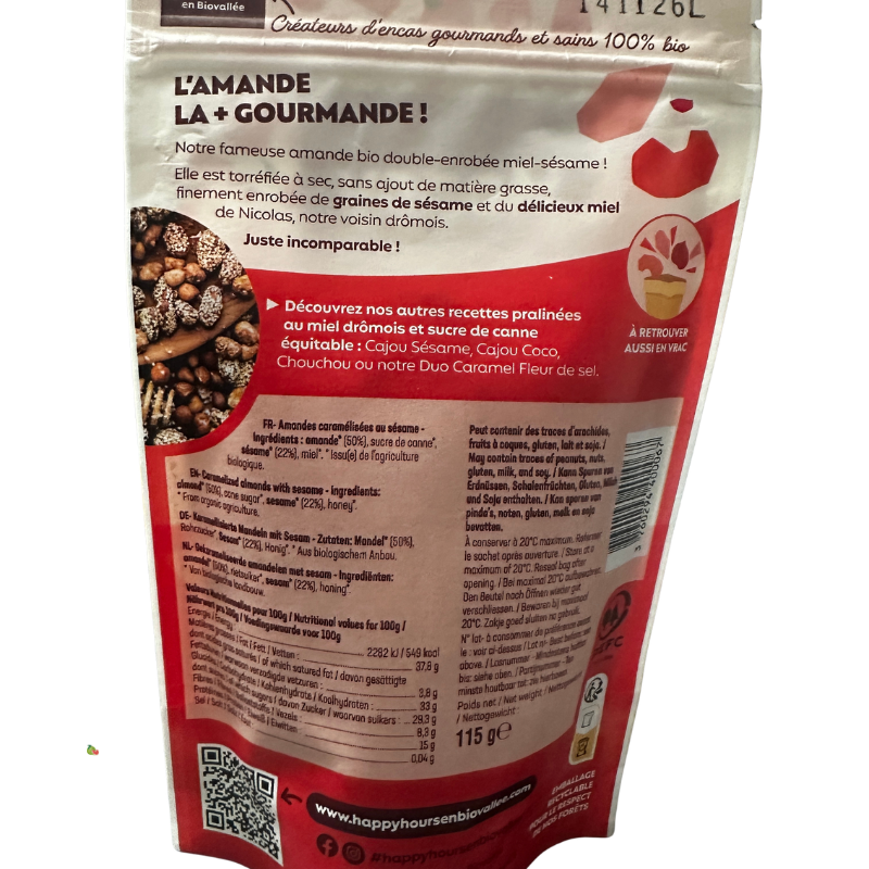 Amande et sésame Bio - Du Panier à l'Assiette Amande et sésame Bio - Du Panier à l'Assiette
