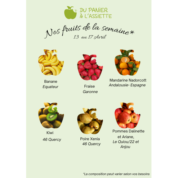 Corbeilles de Fruits Bio en Entreprise - Du Panier &agrave; l'Assiette