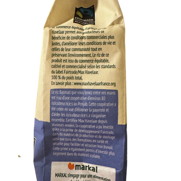 Riz Basmati Blanc Bio - Du Panier &agrave; l'Assiette