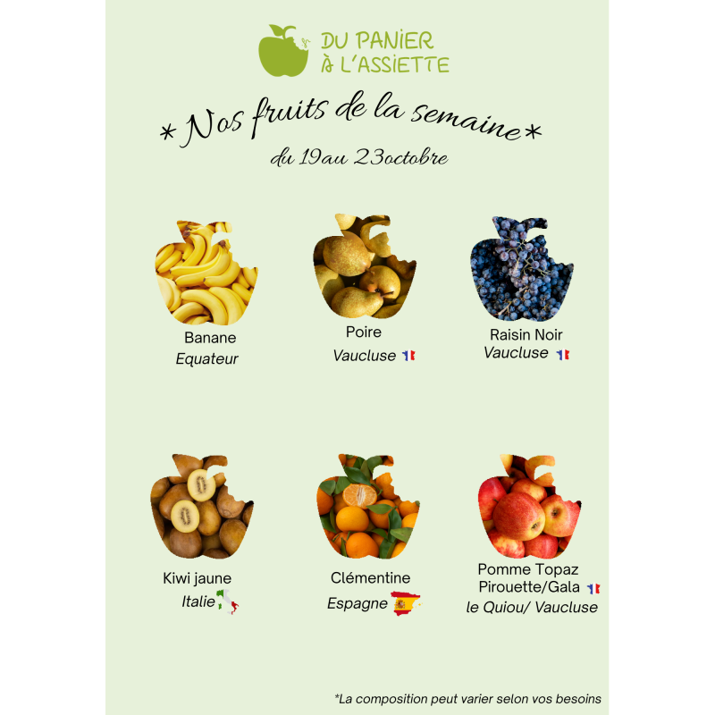 Corbeilles de Fruits Bio en Entreprise - Du Panier à l'Assiette Corbeilles de Fruits Bio en Entreprise - Du Panier à l'Assiette
